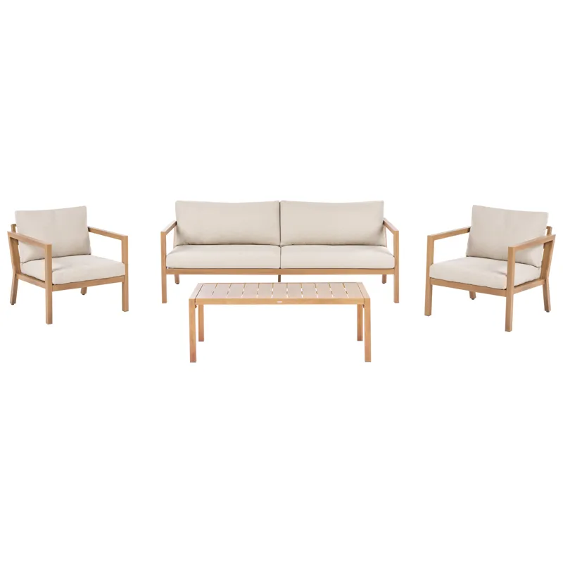 Soffgrupp utomhus med Bord 5-Sits Oneta, Brun/Beige