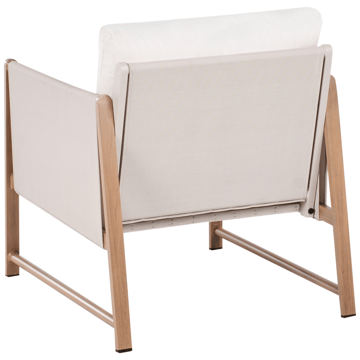 Soffgrupp utomhus med Bord och Fotpall 5-Sits Nola - Beige/Brun - Utemöbler - Utegrupp - Loungegrupp