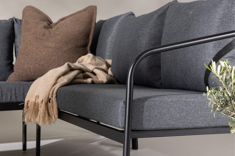 SPIRA Soffgrupp Utomhus Svart - Venture Home - Utemöbler - Utegrupp - Loungegrupp