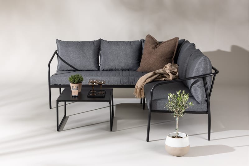 SPIRA Soffgrupp Utomhus Svart - Venture Home - Utemöbler - Utegrupp - Loungegrupp