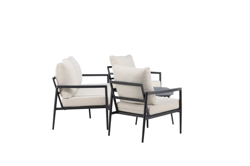 Taromina Soffgrupp Utomhus 4-sits - Svart/Beige - Utemöbler - Utegrupp - Loungegrupp