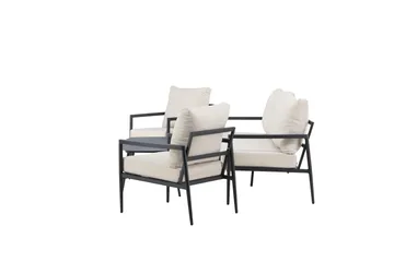 Taromina Soffgrupp Utomhus 4-sits - Svart/Beige - Utemöbler - Utegrupp - Loungegrupp