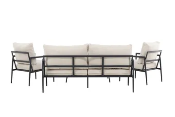Taromina Soffgrupp Utomhus 4-sits - Svart/Beige - Utemöbler - Utegrupp - Loungegrupp