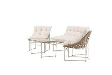 Tina Soffgrupp Utomhus 4-sits - Beige - Utemöbler - Utegrupp - Loungegrupp