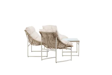 Tina Soffgrupp Utomhus 4-sits - Beige - Utemöbler - Utegrupp - Loungegrupp