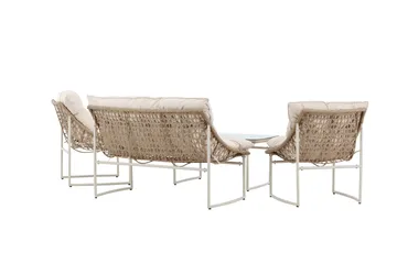 Tina Soffgrupp Utomhus 4-sits - Beige - Utemöbler - Utegrupp - Loungegrupp