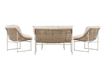 Tina Soffgrupp Utomhus 4-sits - Beige - Utemöbler - Utegrupp - Loungegrupp