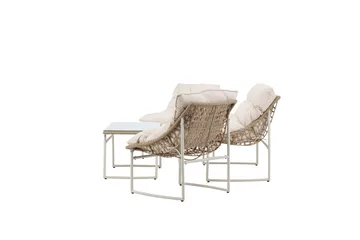Tina Soffgrupp Utomhus 4-sits - Beige - Utemöbler - Utegrupp - Loungegrupp