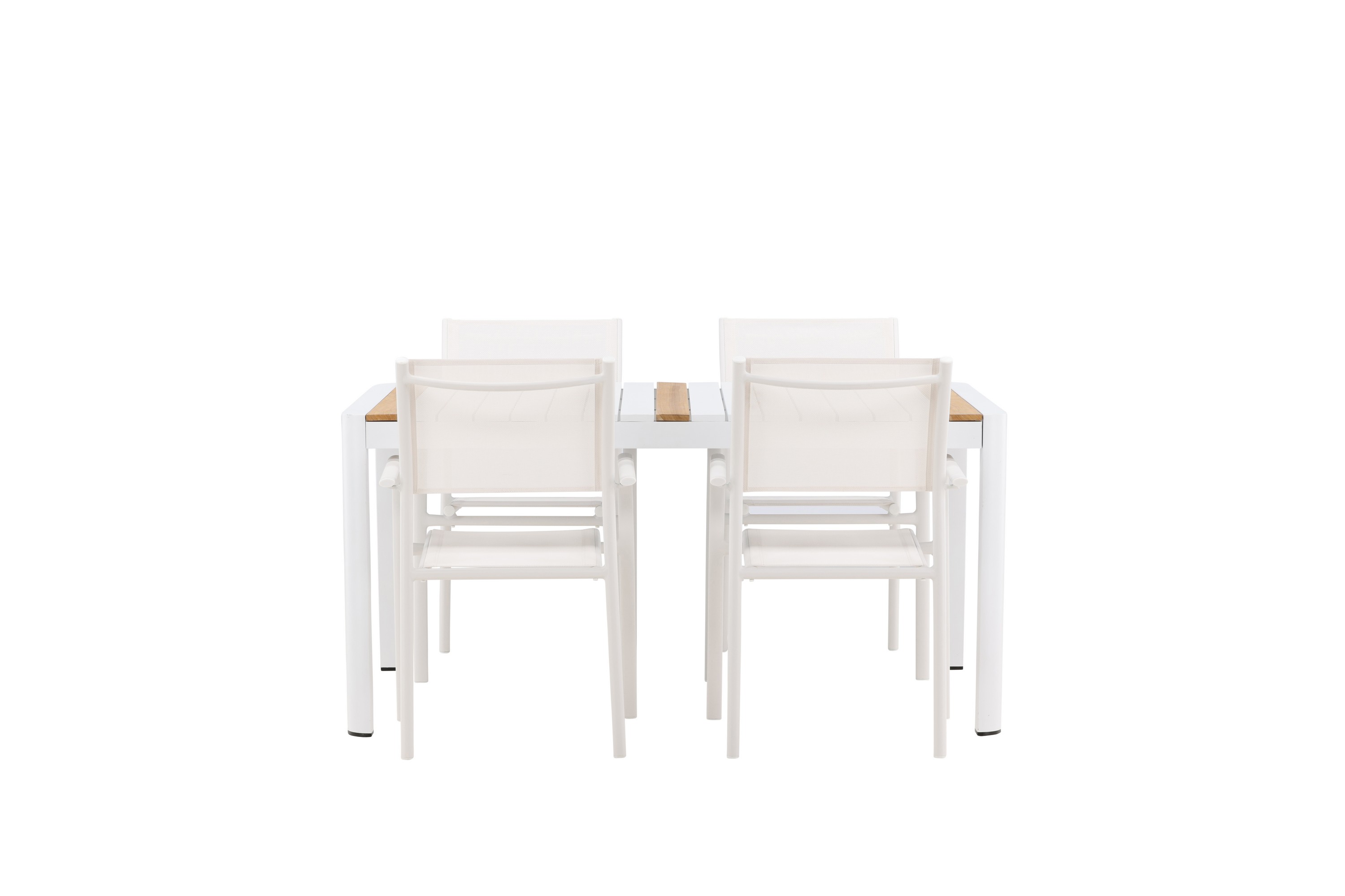 togo matgrupp utomhus 150 cm rektangulär med 4 santorini utestolar -