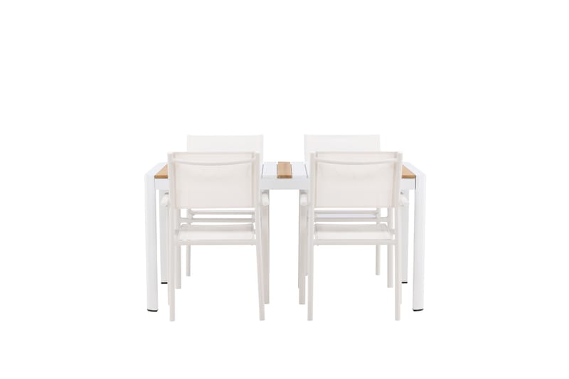 Togo Matgrupp Utomhus 150 cm Rektangulär med 4 Santorini Utestolar - Utemöbler - Utegrupp - Matgrupper utomhus