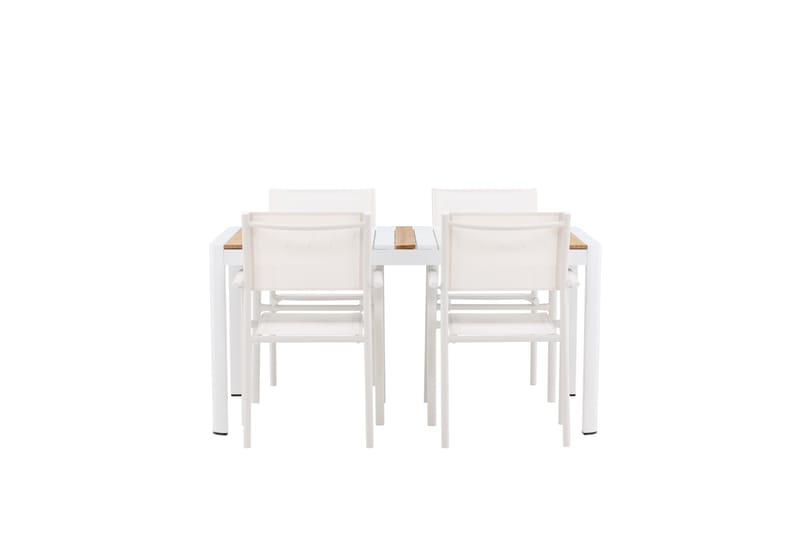Togo Matgrupp Utomhus 150 cm Rektangulär med 4 Santorini Utestolar - Utemöbler - Utegrupp - Matgrupper utomhus