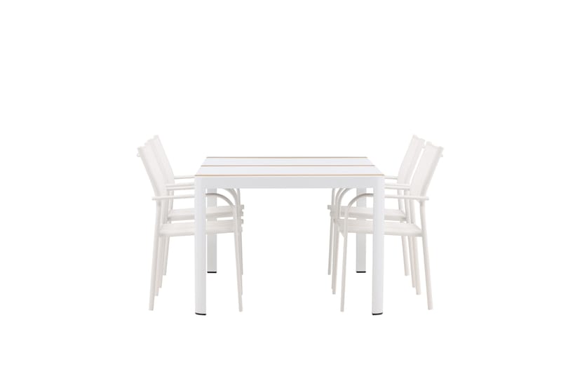 Togo Matgrupp Utomhus 150 cm Rektangulär med 4 Santorini Utestolar - Utemöbler - Utegrupp - Matgrupper utomhus