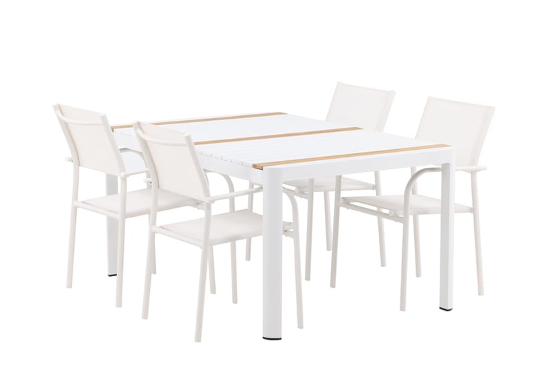 Togo Matgrupp Utomhus 150 cm Rektangulär med 4 Santorini Utestolar - Utemöbler - Utegrupp - Matgrupper utomhus