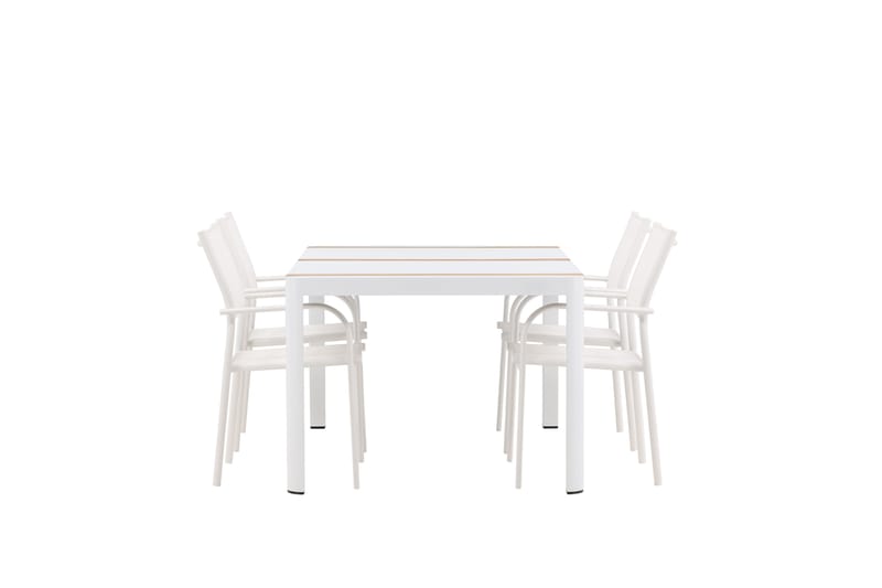 Togo Matgrupp Utomhus 150 cm Rektangulär med 4 Santorini Utestolar - Utemöbler - Utegrupp - Matgrupper utomhus