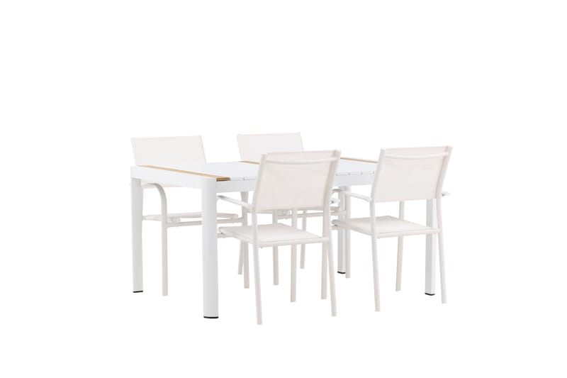 Togo Matgrupp Utomhus 150 cm Rektangulär med 4 Santorini Utestolar - Utemöbler - Utegrupp - Matgrupper utomhus