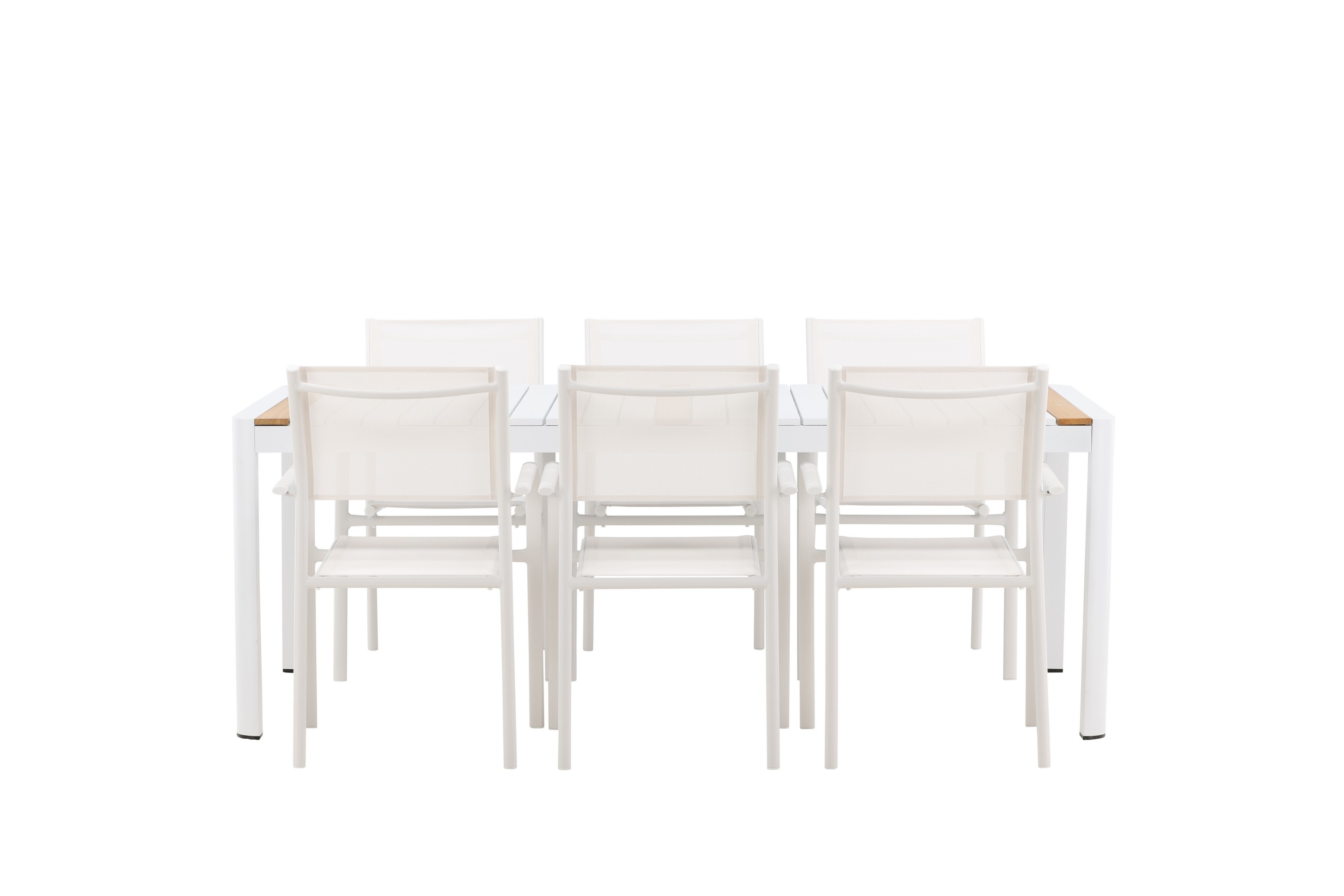 togo matgrupp utomhus 200 cm rektangulär med 6 santorini utestolar -