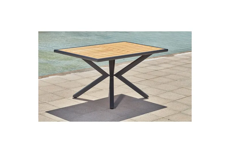 Trädgårdsbord & stolar (7 delar) Narellan Grå Valnöt - Grå Valnöt - Utemöbler - Utegrupp - Matgrupper utomhus