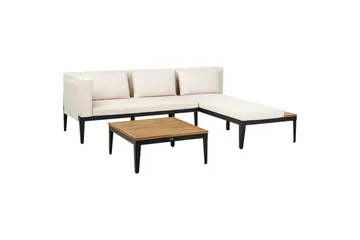 Trädgårdshörnsoffa med bord 3-sits Bracciano - Utemöbler - Utegrupp - Loungegrupp