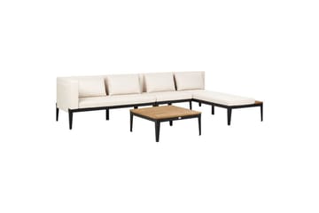 Trädgårdshörnsoffa med bord 4-sits Bracciano - Utemöbler - Utegrupp - Loungegrupp