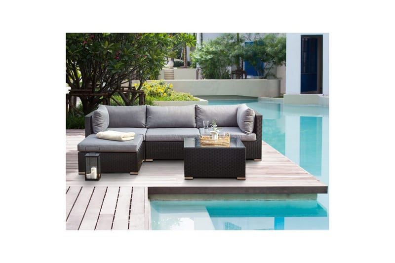 Trädgårdshörnsoffa Sano - Högervänd - Utemöbler - Utegrupp - Loungegrupp