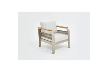 Trädgårdsloungeset Farra Beige - Beige - Utemöbler - Utegrupp - Loungegrupp
