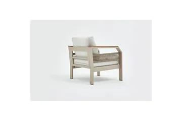 Trädgårdsloungeset Farra Beige - Beige - Utemöbler - Utegrupp - Loungegrupp