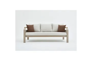 Trädgårdsloungeset Farra Beige - Beige - Utemöbler - Utegrupp - Loungegrupp