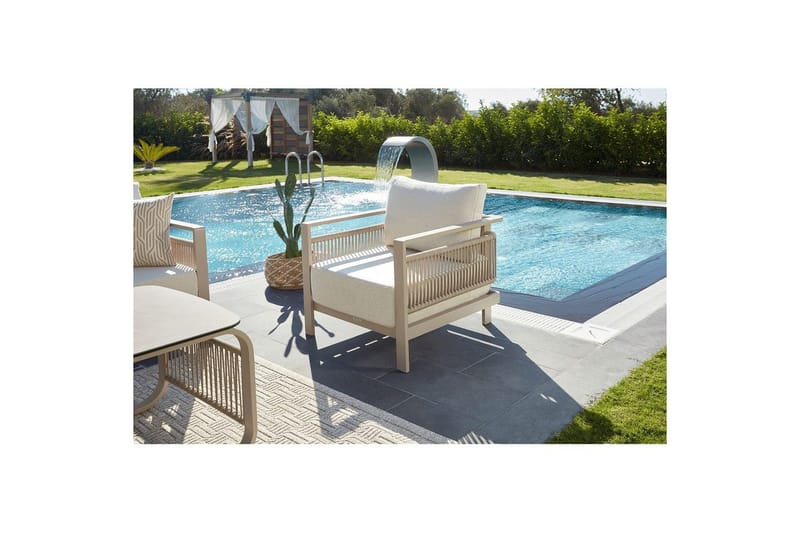 Trädgårdsloungeset Hungirr Beige - Beige - Utemöbler - Utegrupp - Loungegrupp