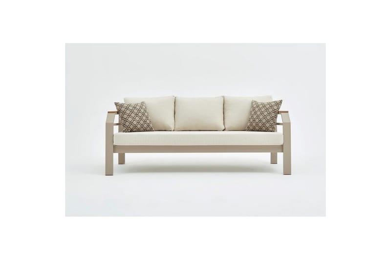 Trädgårdsloungeset Sudassento Beige - Beige - Utemöbler - Utegrupp - Loungegrupp