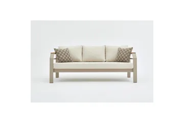 Trädgårdsloungeset Sudassento Beige - Beige - Utemöbler - Utegrupp - Loungegrupp
