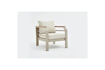 Trädgårdsloungeset Sudassento Beige - Beige - Utemöbler - Utegrupp - Loungegrupp