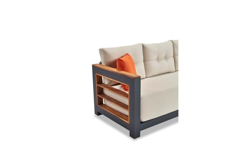 Trädgårdsloungeset Torwyn Vit - Vit - Utemöbler - Utegrupp - Loungegrupp