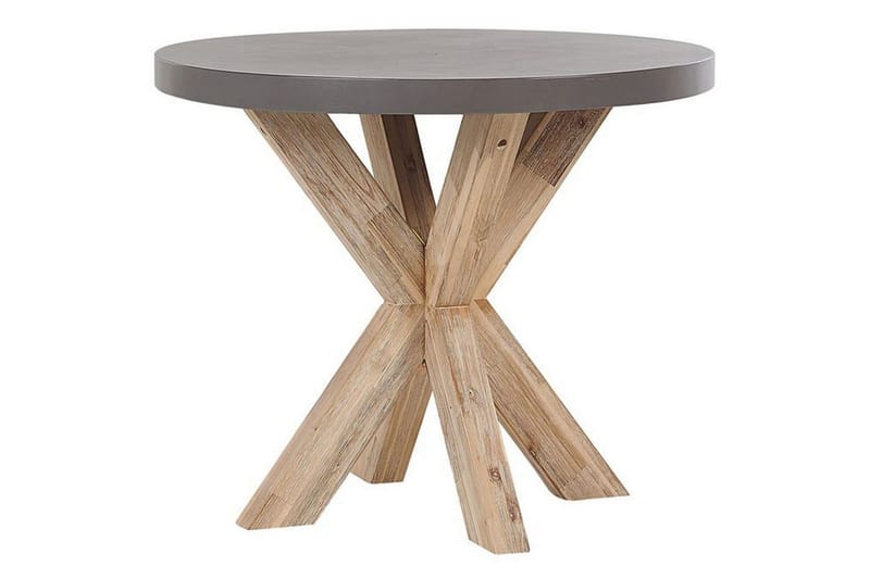 Trädgårdsmöbelset Olbia med runt betongbord - Utemöbler - Utegrupp - Matgrupper utomhus