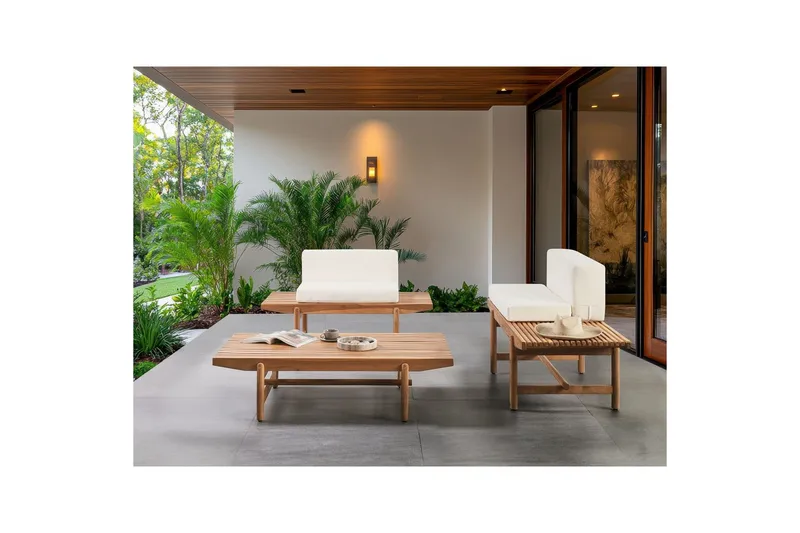 Trädgårdssoffgrupp 2-sits Giaveno - Utemöbler - Utegrupp - Loungegrupp