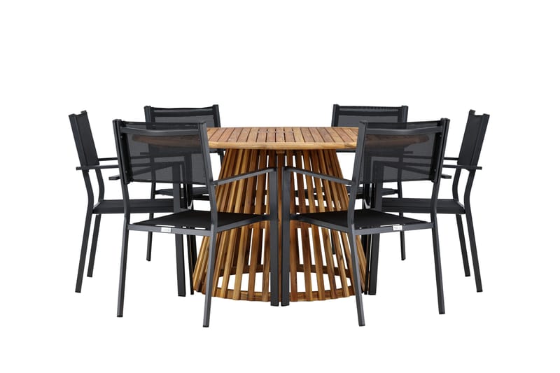 Tucumán Matgrupp Utomhus 120 cm Rund med 6 Copacabana Utestolar - Utemöbler - Utegrupp - Matgrupper utomhus