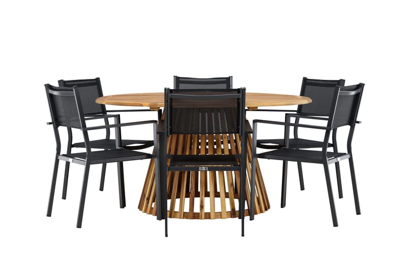 Tucumán Matgrupp Utomhus 120 cm Rund med 6 Copacabana Utestolar - Utemöbler - Utegrupp - Matgrupper utomhus