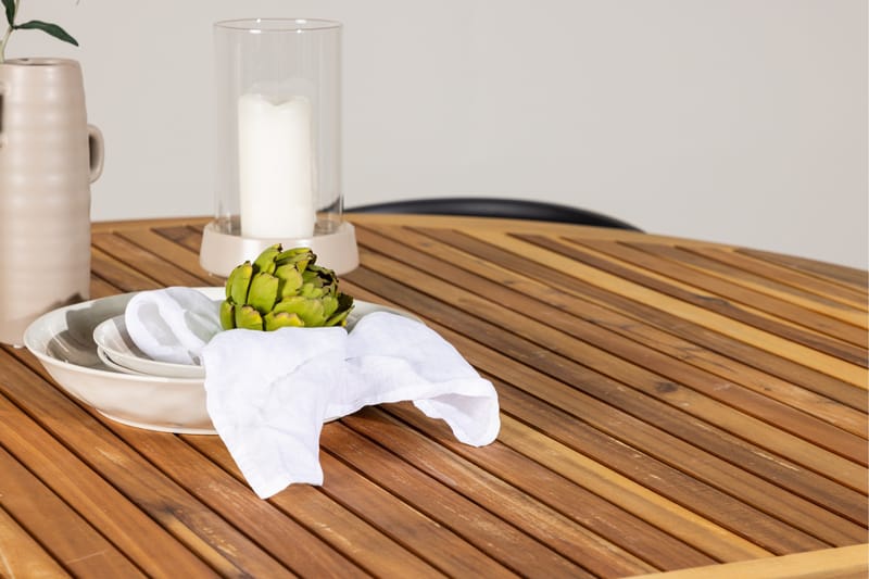 Tucumán Matgrupp Utomhus + 6 Utestolar - Natur - Utemöbler - Utegrupp - Matgrupper utomhus