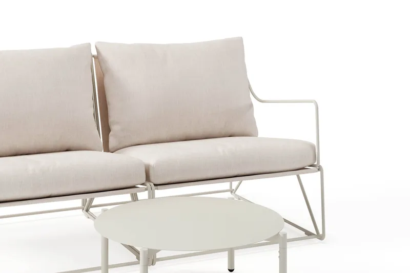 Usteryd Utesoffa 2-sits med Usteryd Soffbord - Beige - Utemöbler - Utegrupp - Loungegrupp