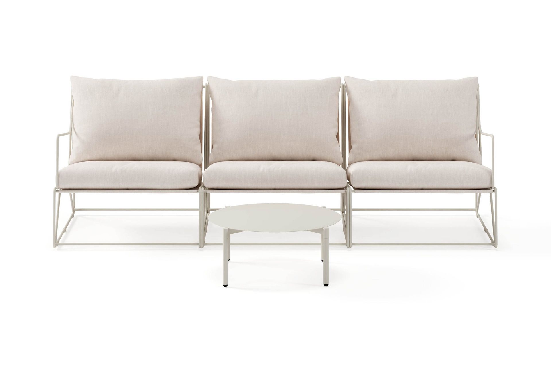 usteryd utesoffa 3-sits med usteryd soffbord - beige