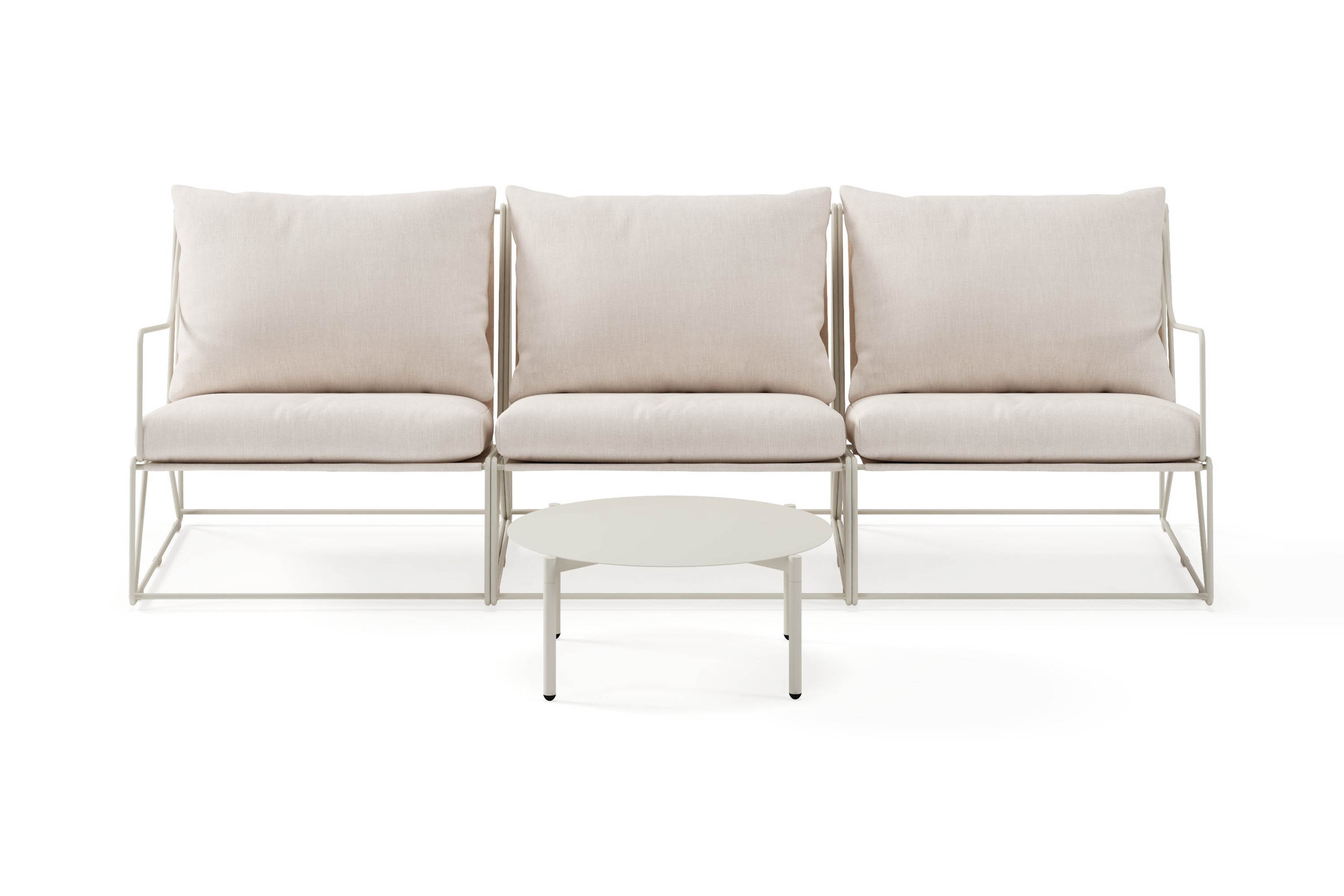 usteryd utesoffa 3-sits med usteryd soffbord - beige