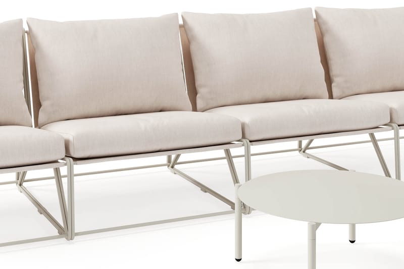 Usteryd Utesoffa 4-sits med Usteryd Soffbord - Beige - Utemöbler - Utegrupp - Loungegrupp