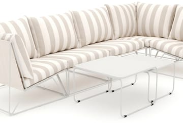 Usteryd utomhus hörnsoffa 5-sits vändbar - Beige/Striped - Utemöbler - Utegrupp - Loungegrupp