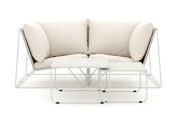 Usteryd utomhus rak 2-sits soffa - Beige/Beige - Utemöbler - Utegrupp - Loungegrupp