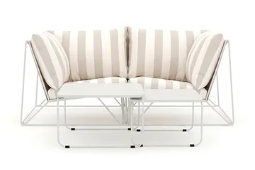 Usteryd utomhus rak 2-sits soffa - Beige/Striped - Utemöbler - Utegrupp - Loungegrupp