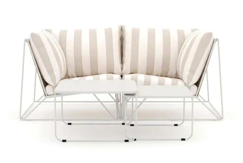 Usteryd utomhus rak 2-sits soffa - Beige/Striped - Utemöbler - Utegrupp - Loungegrupp