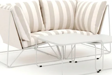 Usteryd utomhus rak 2-sits soffa - Beige/Striped - Utemöbler - Utegrupp - Loungegrupp
