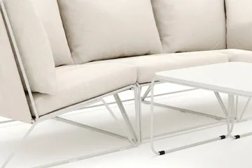 Usteryd utomhus rak 3-sits soffa - Beige/Beige - Utemöbler - Utegrupp - Loungegrupp