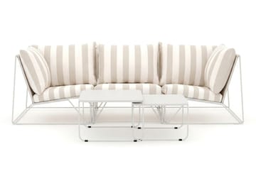 Usteryd utomhus rak 3-sits soffa - Beige/Striped - Utemöbler - Utegrupp - Loungegrupp