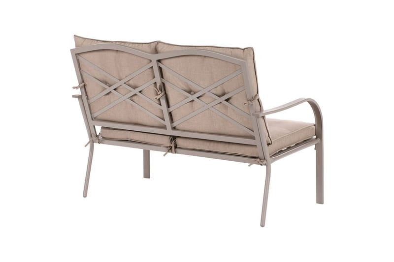 Utegrupp Mestrino - Beige, svart - Utemöbler - Utegrupp - Loungegrupp