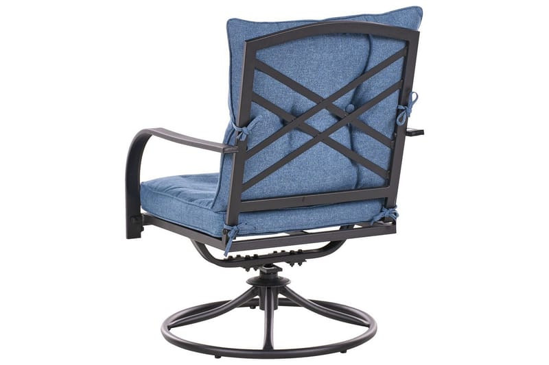 Utegrupp Mestrino - Blå, Svart - Utemöbler - Utegrupp - Loungegrupp